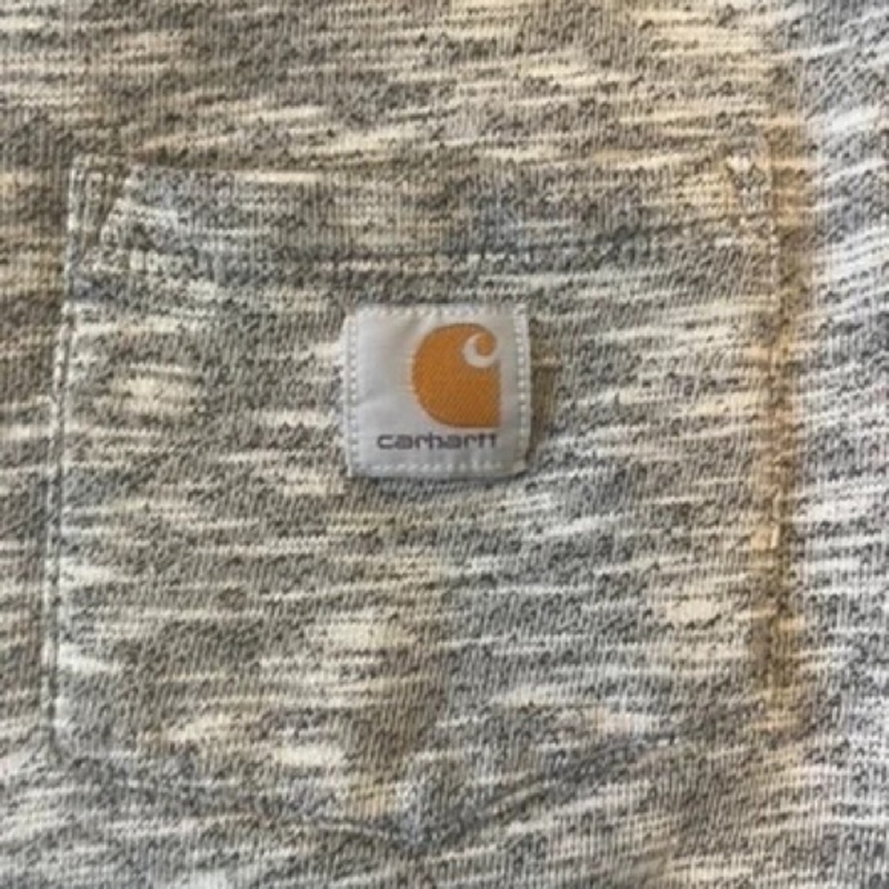 Carhartt Men’s Marled Gray Crewneck Sweatshirt - Picture 3 of 4